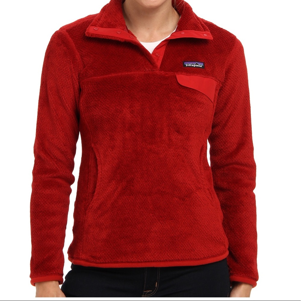 Red Patagonia Re-Tool Snap-T Pullover - EUC
